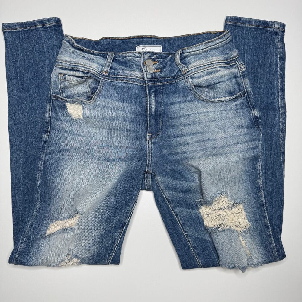 KanCan Signature | Distressed Kurvy Mid-Rise Skinny Jean - Picture 5 of 8